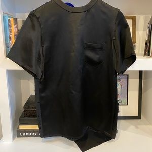 Alexander Wang Black Short Sleeve Pocket Tee
